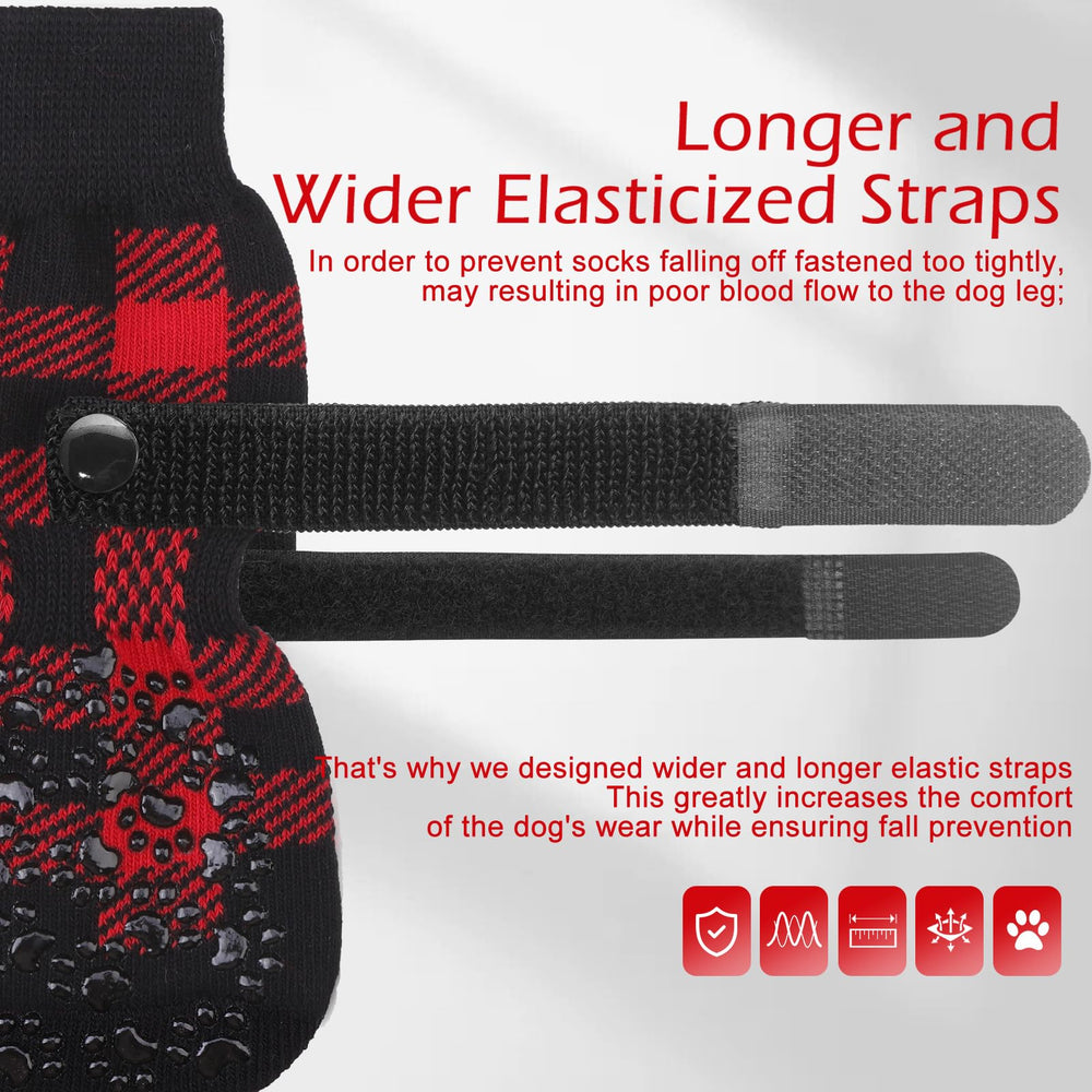 EXPAWLORER calcetines con correa ajustable para ajuste seguro