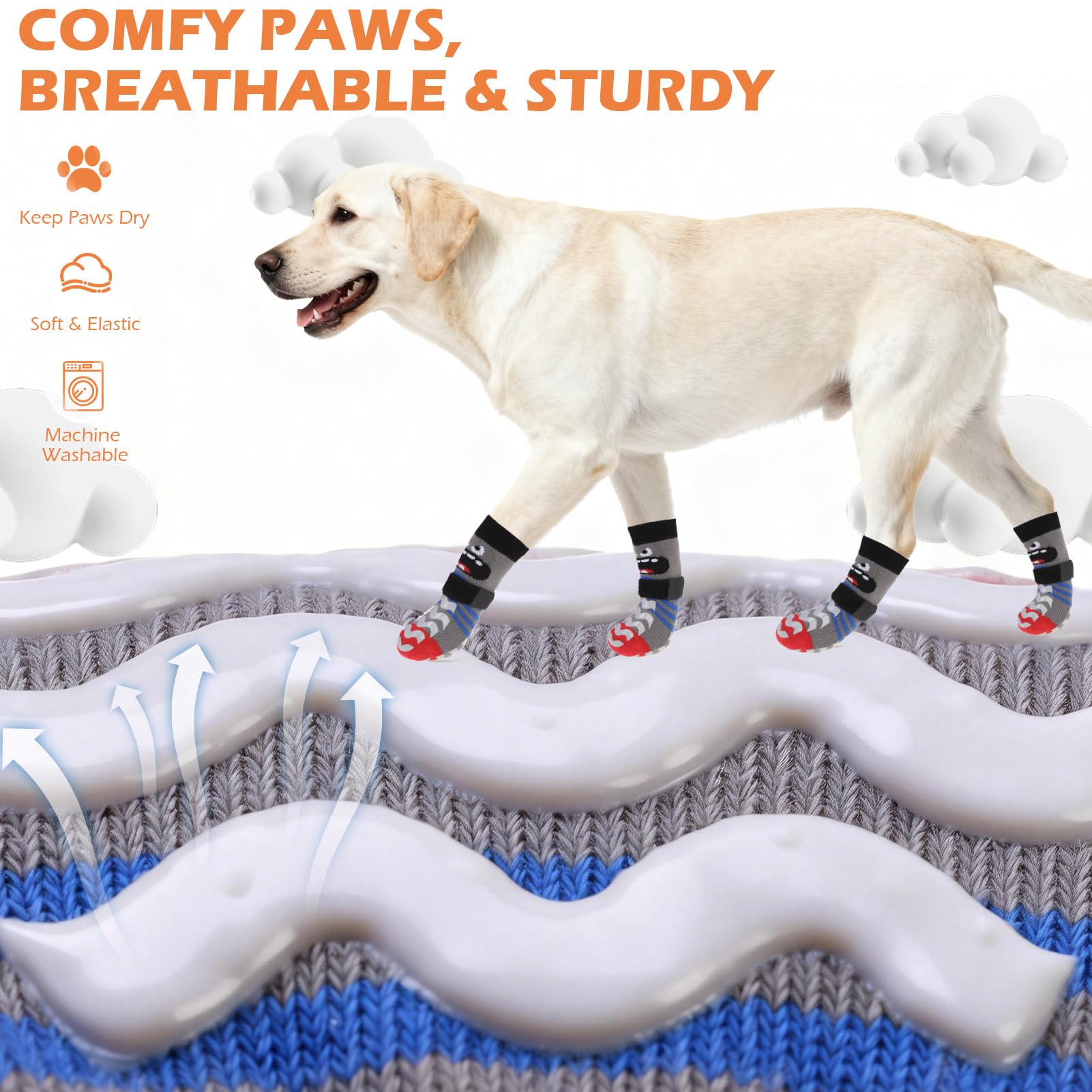 EXPAWLORER patitas con doble agarre para mayor seguridad al caminar