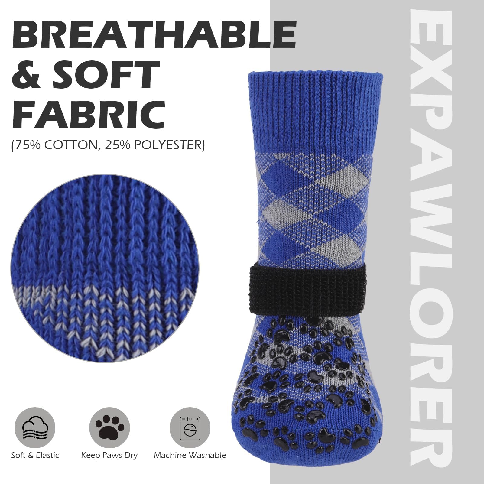 EXPAWLORER protector de patas ajustable, ajuste cómodo y seguro