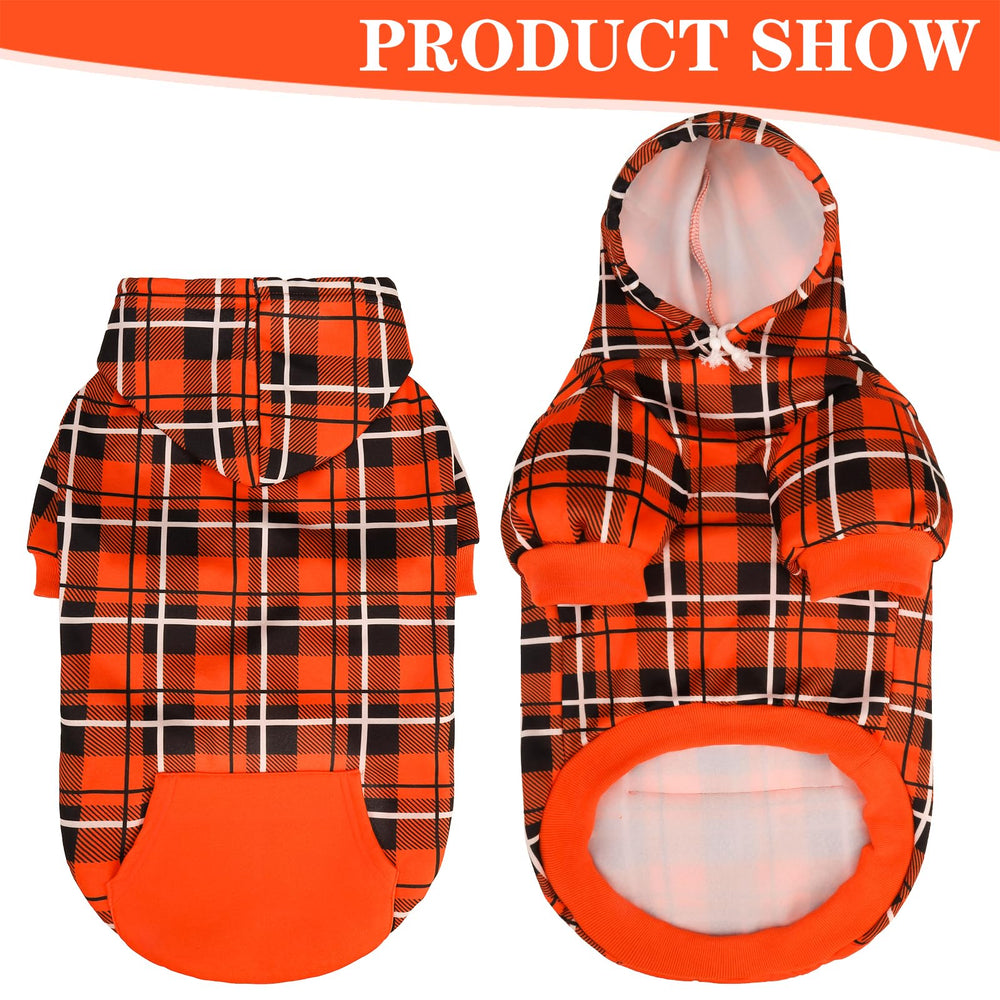 EXPAWLORER plaid hoodie diseño tartán, look elegante para salidas.