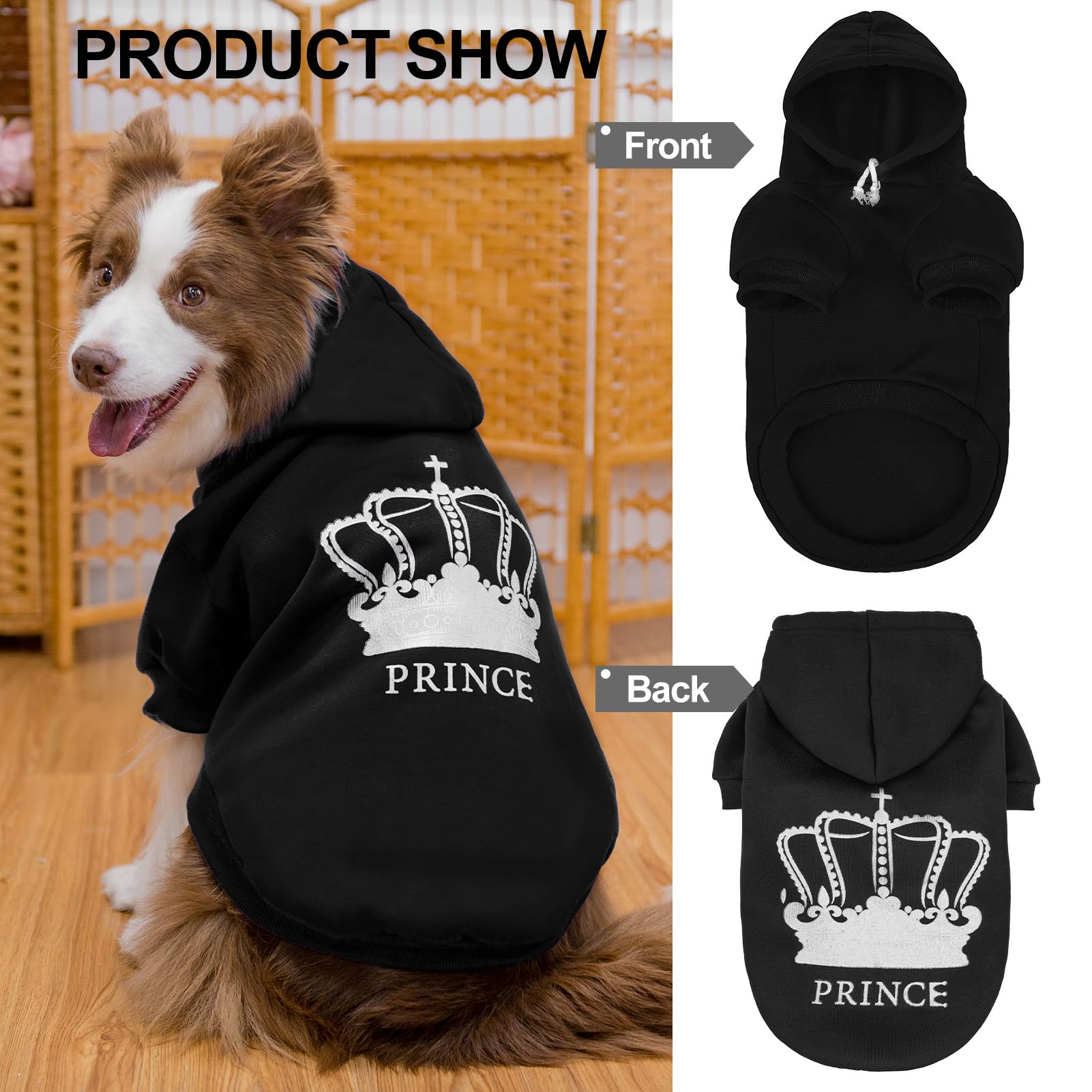 EXPAWLORER Prince suéter con bolsillo práctico para golosinas o llaves.