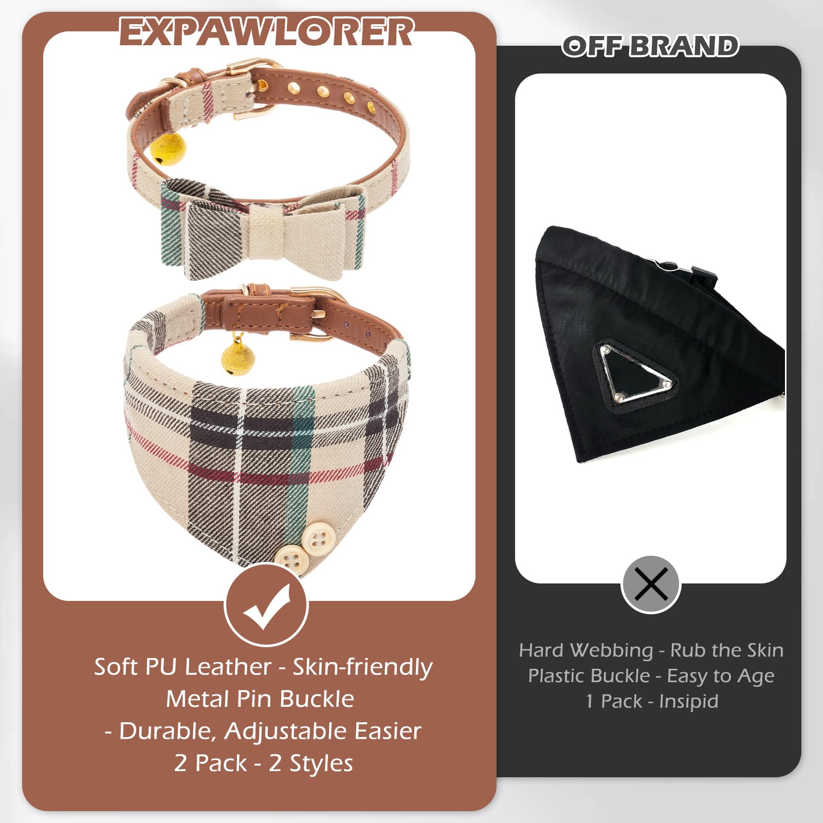 EXPAWLORER cuero PU duradero con tacto suave