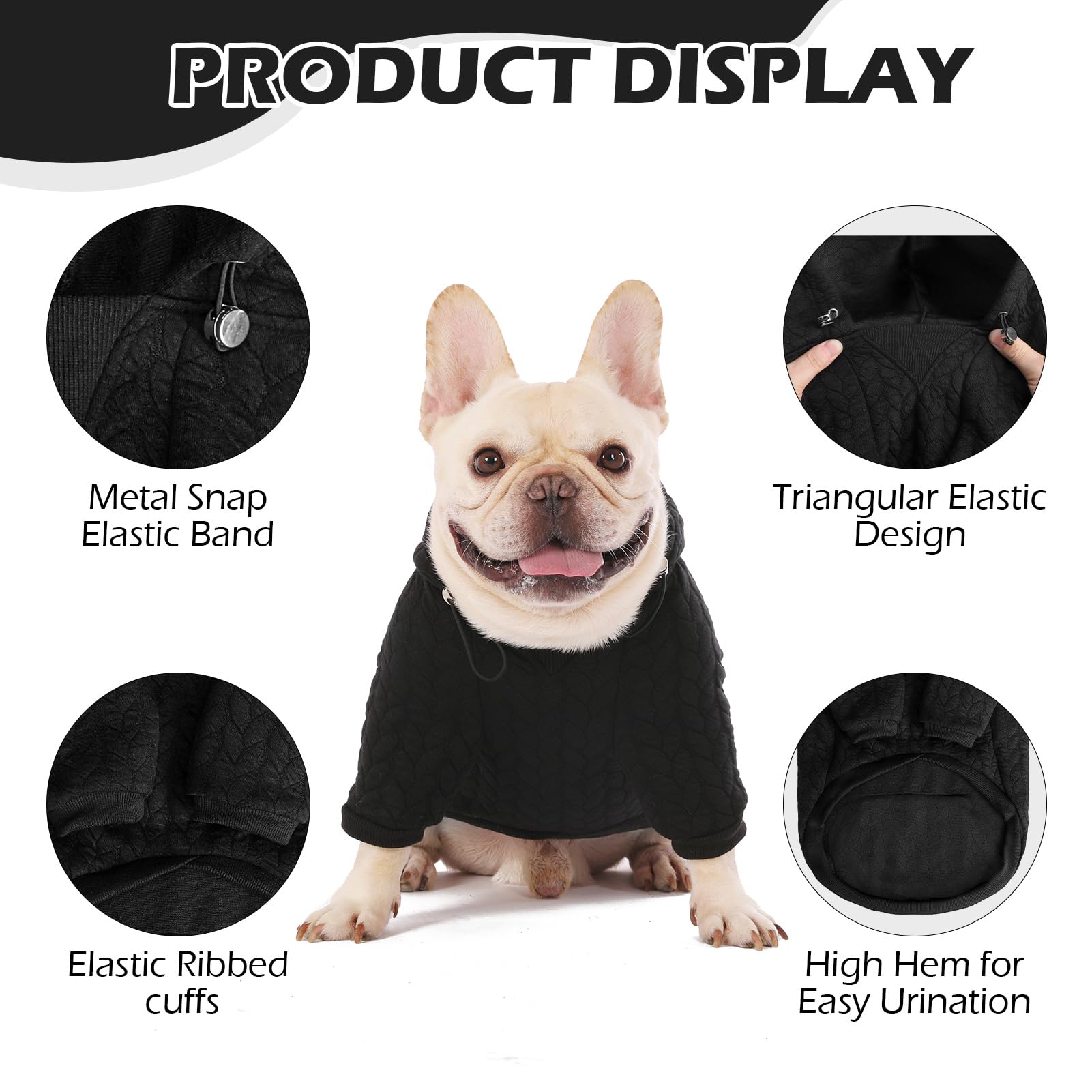 EXPAWLORER sudadera con bolsillo dorsal, práctico para golosinas o llaves durante caminatas.
