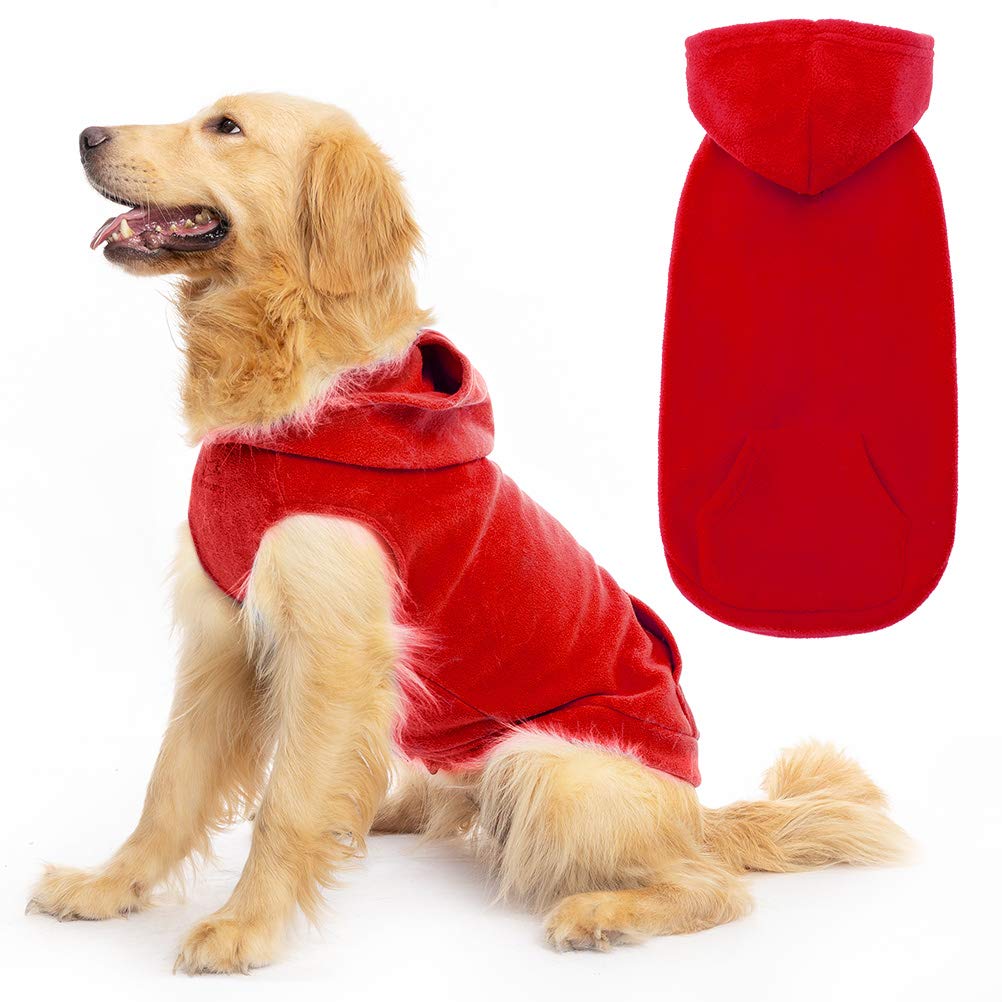 EXPAWLORER sudadera para perro con capucha, abriga durante paseos fríos