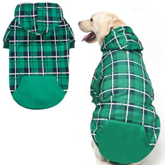 EXPAWLORER sudadera para perros a cuadros estilo británico para paseos