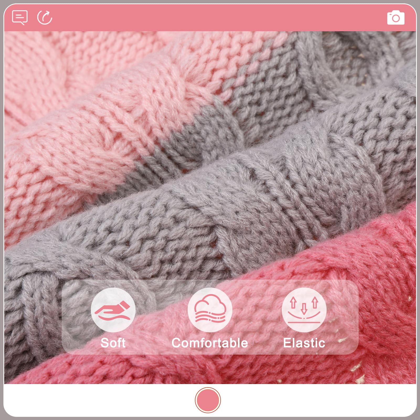 EXPAWLORER prenda de tejido acrílico suave, ofrece calidez y elasticidad.