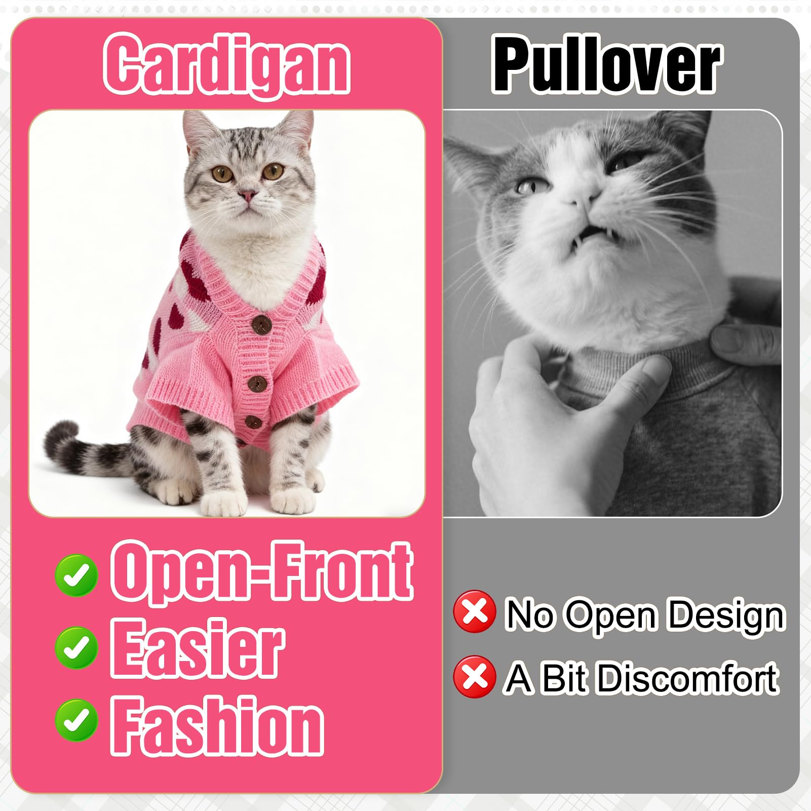 EXPAWLORER suéter para gato para uso diario interior y exterior.