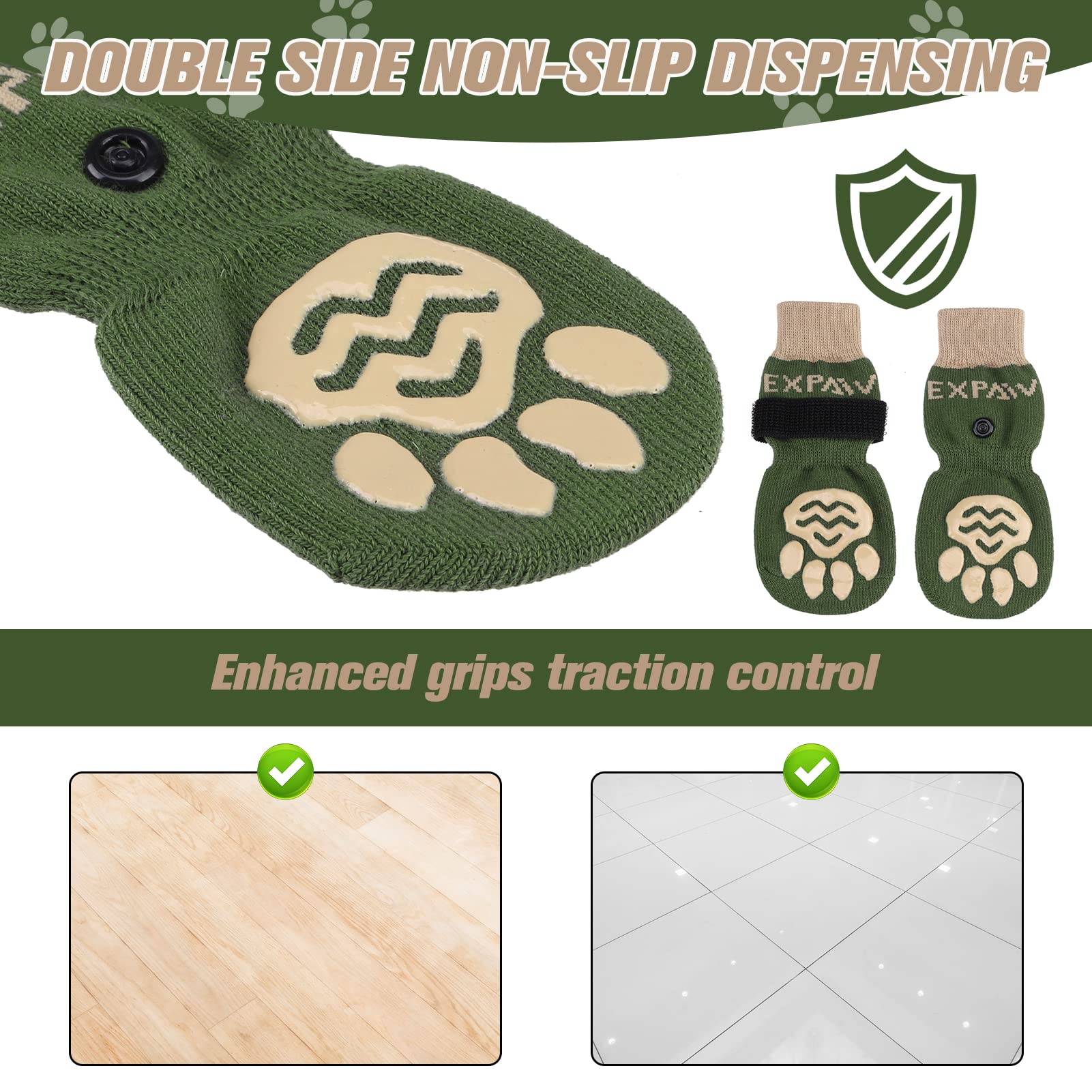 EXPAWLORER Zapatillas para perros tejido suave y transpirable para uso prolongado.