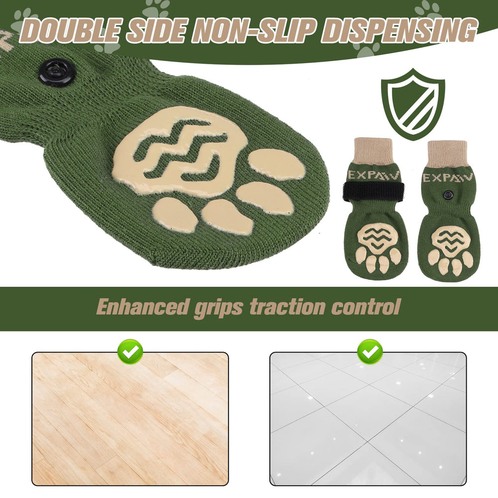 EXPAWLORER Zapatillas para perros tejido suave y transpirable para uso prolongado.