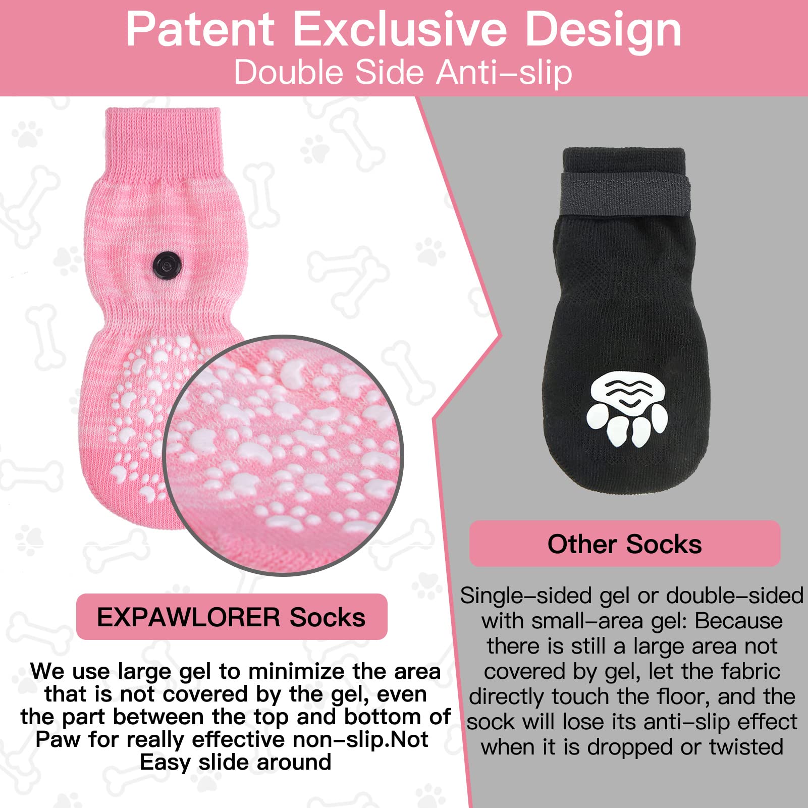 Expawlorer tejido transpirable mantiene las patas cómodas durante caminatas.