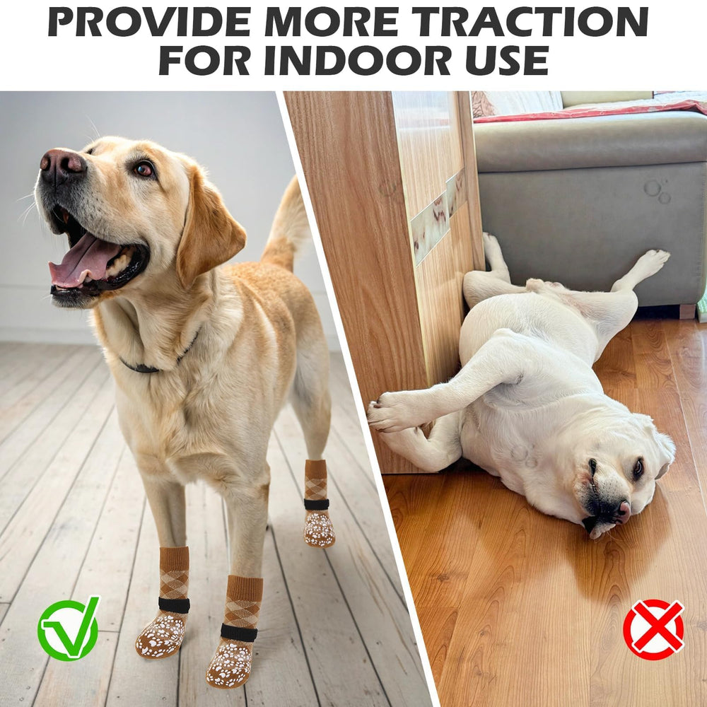 Expawlorer variedad colores para perros que usan calcetines.