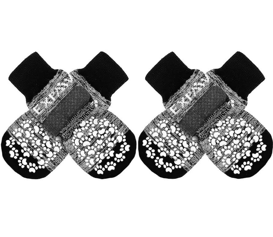 EXPAWLORER Zapatillas Antideslizantes para Perros con agarre seguro en suelos de madera