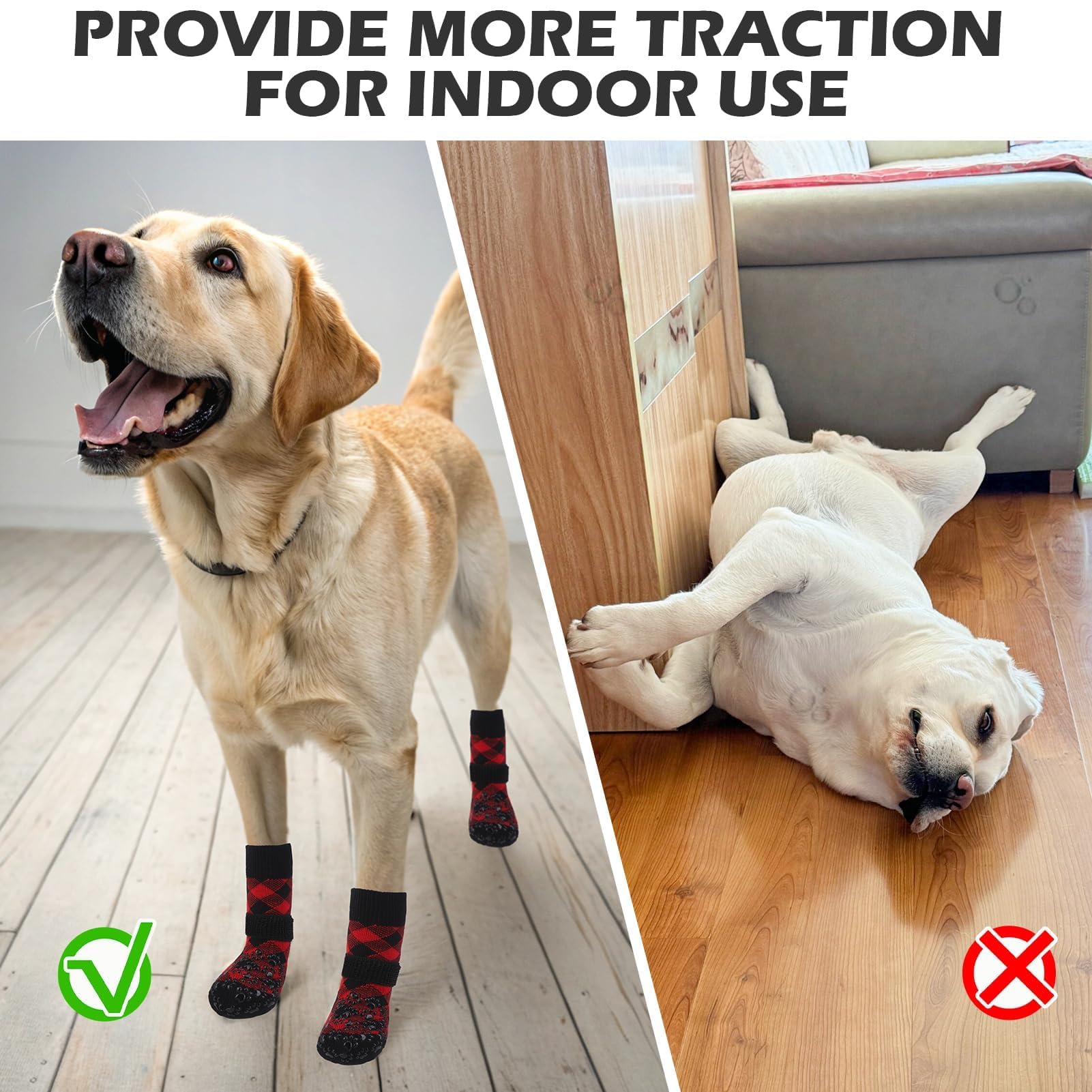 EXPAWLORER zapatillas para perro protegiendo patas y aportando agarre