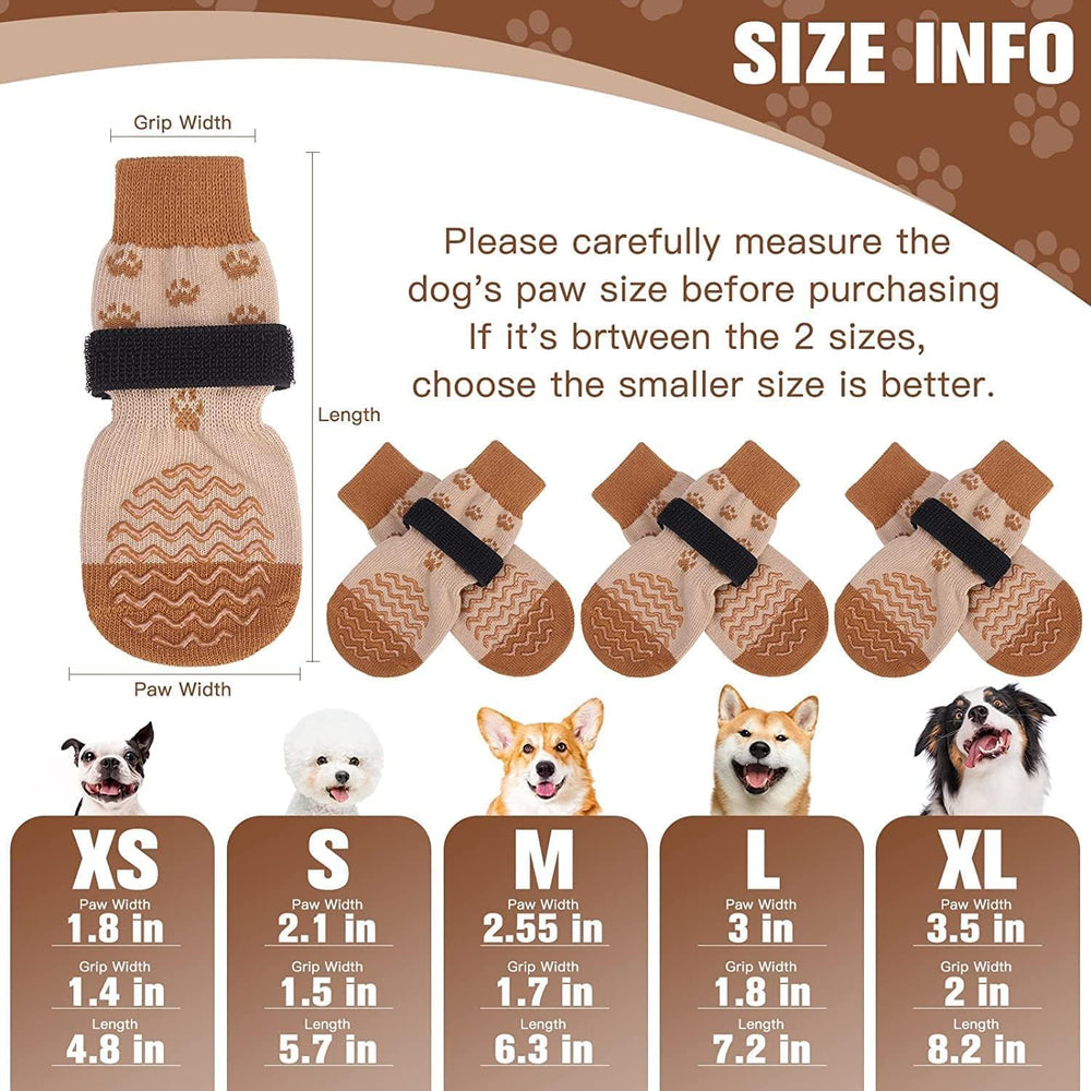 EXPAWLORER zapatos para perro con agarre doble lados para mayor estabilidad.