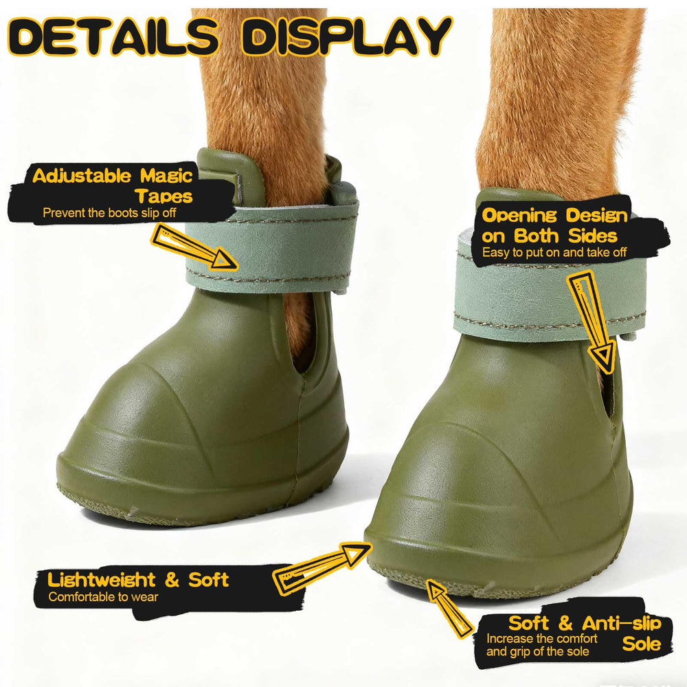 EXPAWLORER botas para perros con ajuste cómodo facilita calzar las patas.