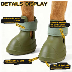 EXPAWLORER botas para perros con ajuste cómodo facilita calzar las patas.