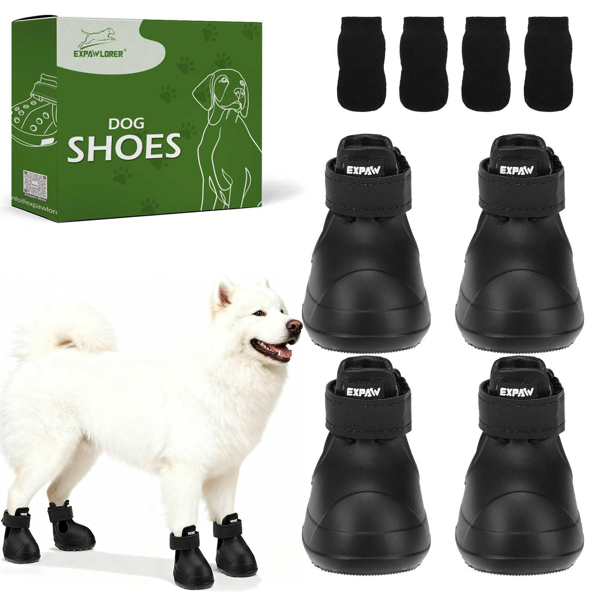 EXPAWLORER zapato para perros impermeable protege patas en invierno