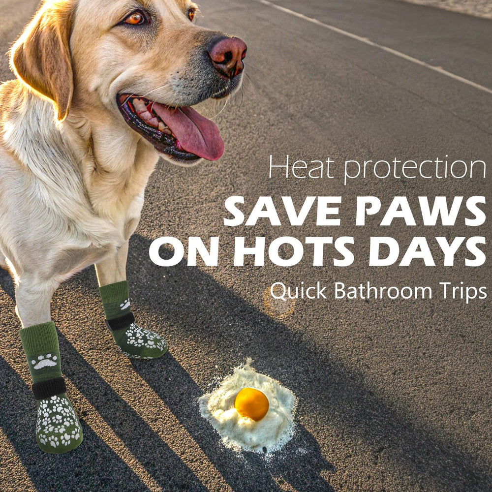 EXPAWLORER botas para perros con tracción doble en suelos lisos.
