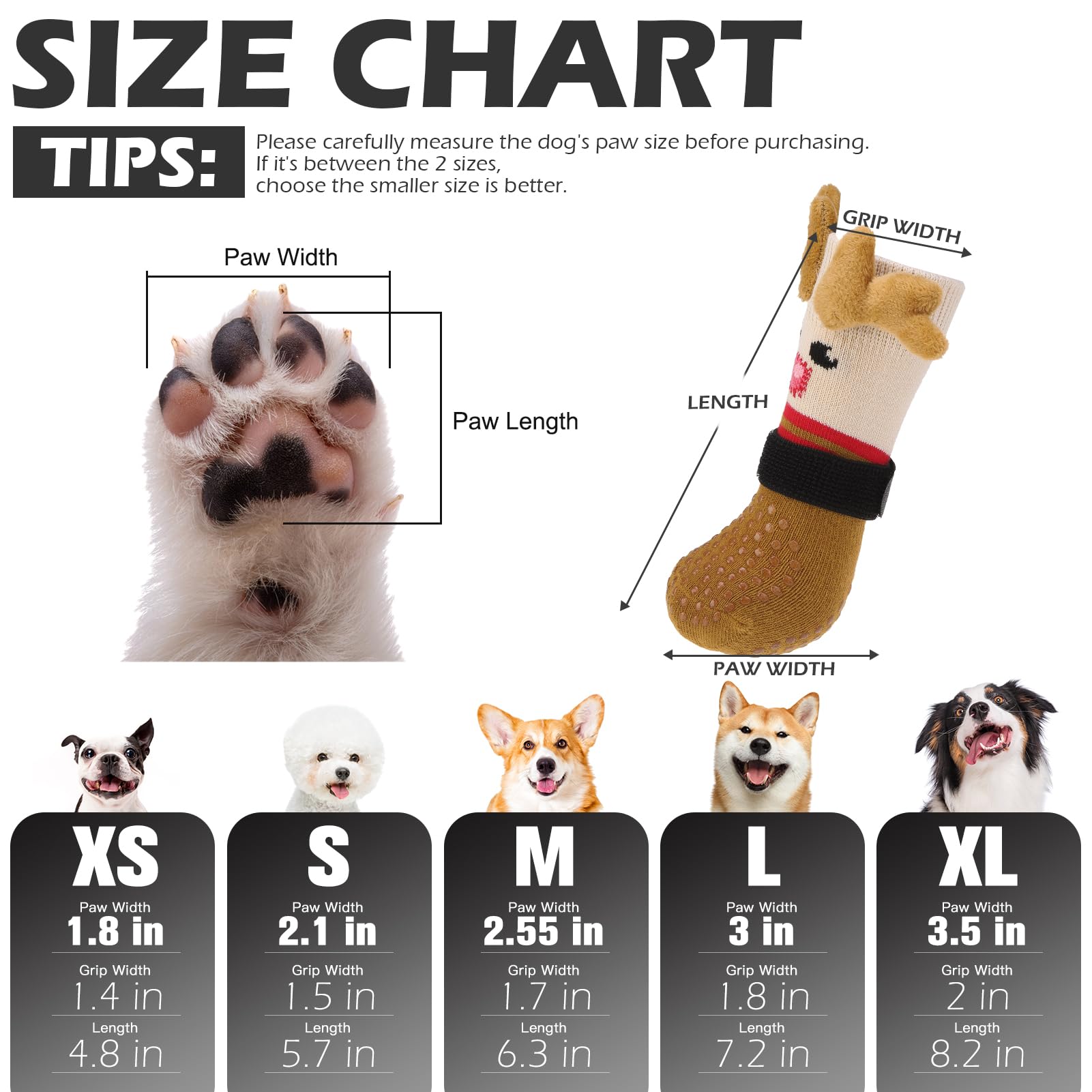 Calcetines EXPAWLORER para perro evitan lamer patas y rasguños