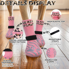 EXPAWLORER calcetines para perros, evitan lamer patas, uso diario.