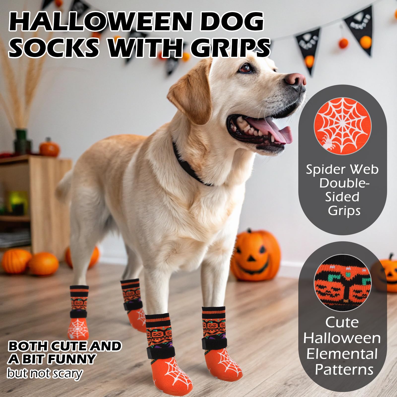 EXPAWLORER calcetines para perros uso interior y exterior con comodidad