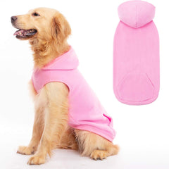 EXPAWLORER hoodie para perro en polar rosa, abrigo cálido para paseos