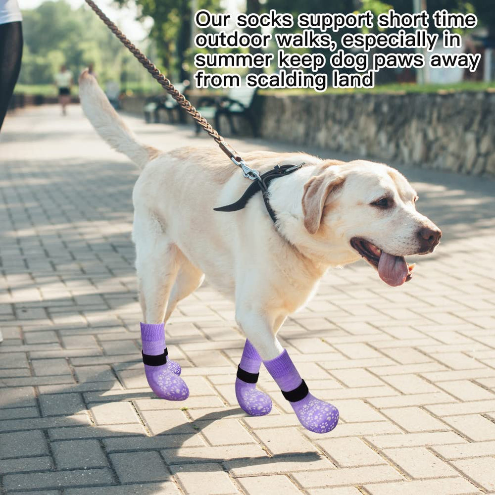 expawlover juego de 6 calcetines y 6 correas para ajuste cómodo