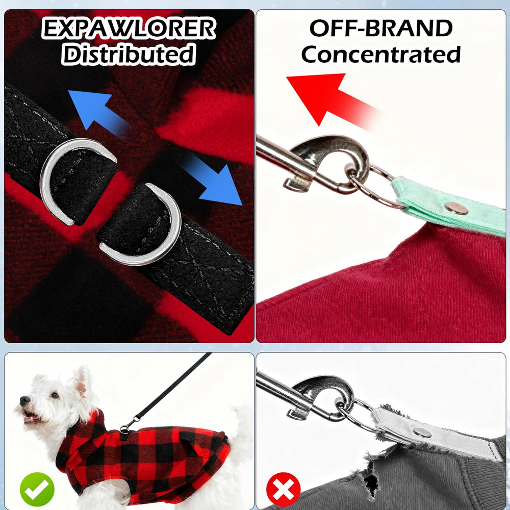 EXPAWLORER diseño a cuadros, estilo moderno para mascotas