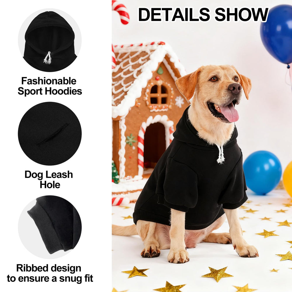 EXPAWLORER sudadera-capucha para perro borde canalé: ajuste cómodo y abrigo estable.