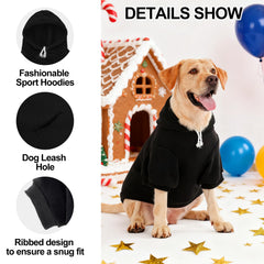 EXPAWLORER sudadera-capucha para perro borde canalé: ajuste cómodo y abrigo estable.