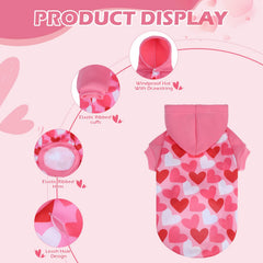 EXPAWLORER sudadera con diseño de corazón, vista lateral para estilo urbano.