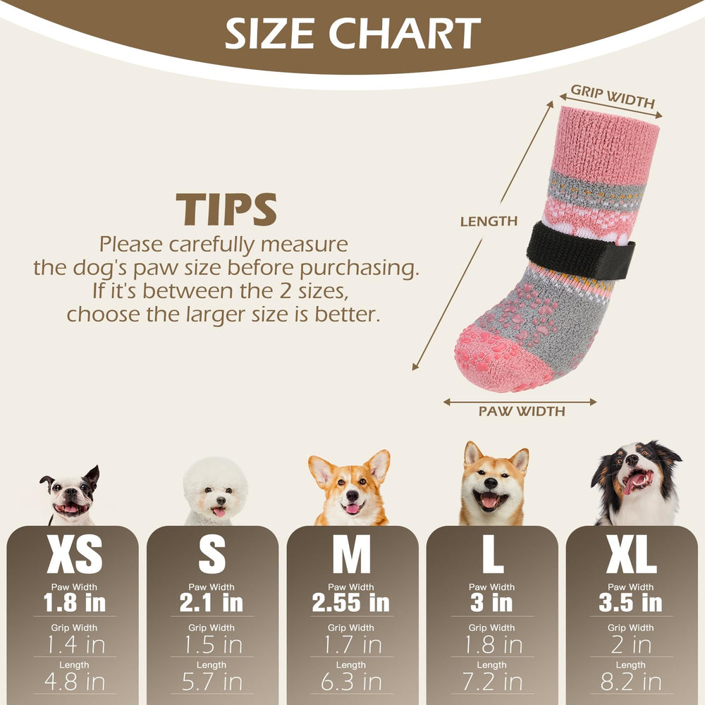 EXPAWLORER tejido doble suave en calcetines para patas de perro, uso diario cómodo.