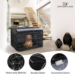 Cobertor decorativo para jaula de 18p en dormitorio, ambiente sereno.