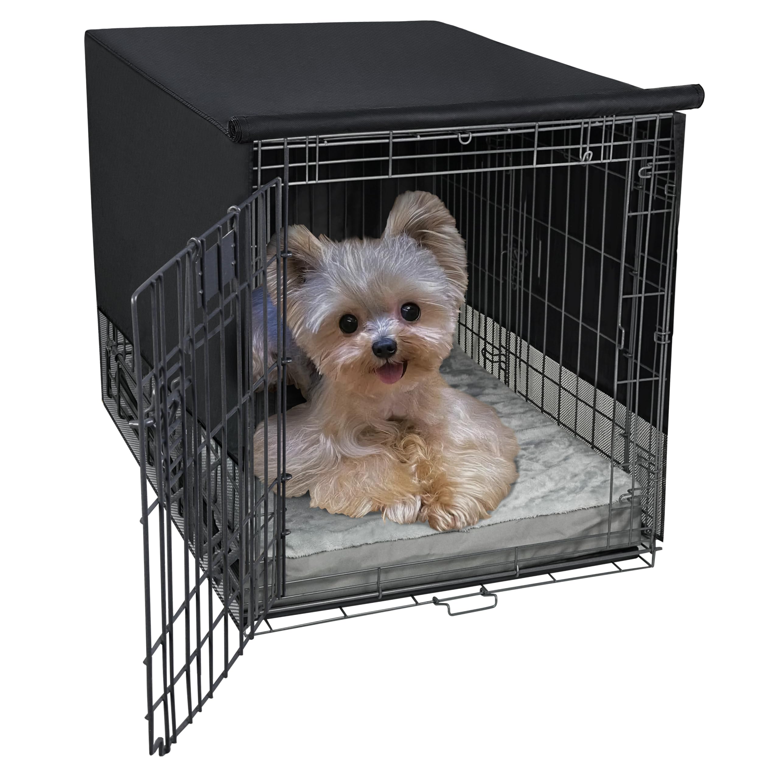 Explore Land cobertura para jaula de perros con 4 paredes y ventilación constante.