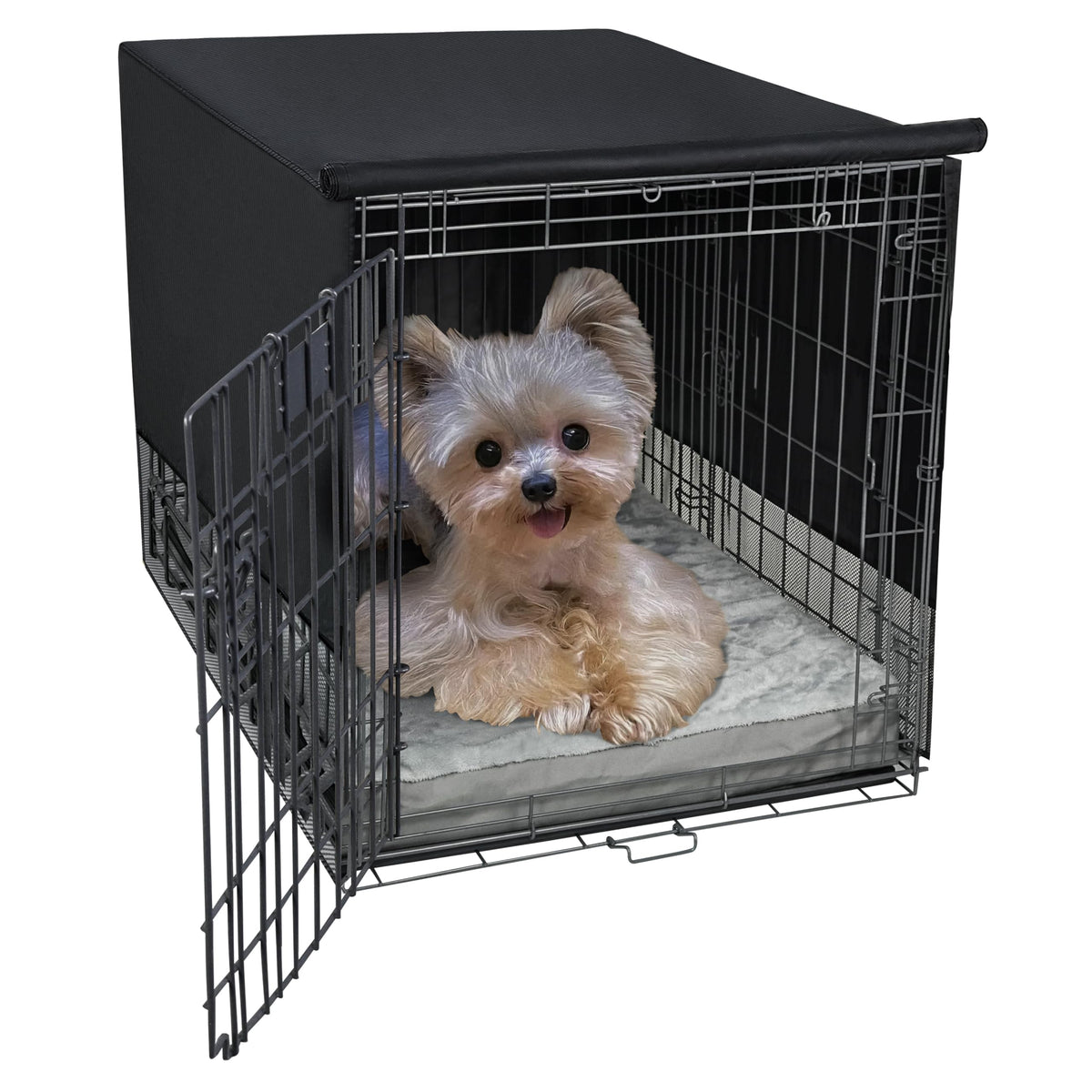 Explore Land cobertura para jaula de perros con 4 paredes y ventilación constante.