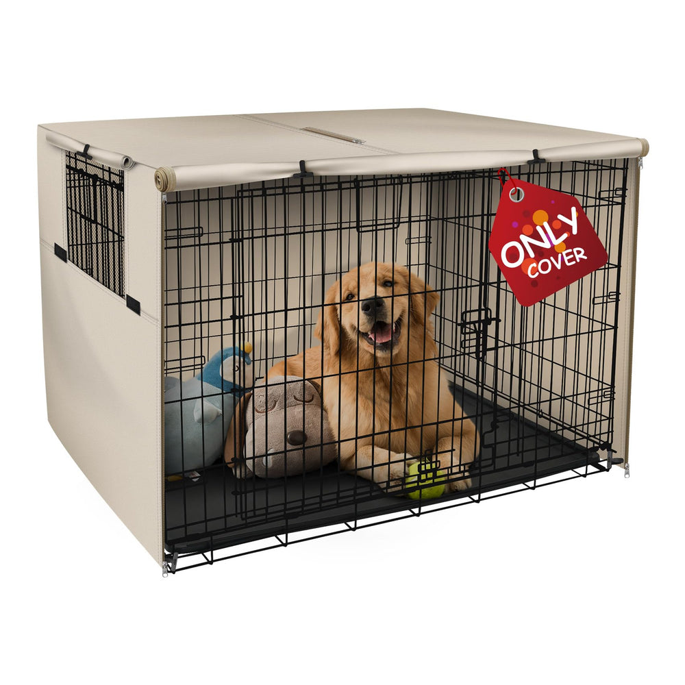 Explore Land cubre-jaula perro 48p beige claro protege del sol