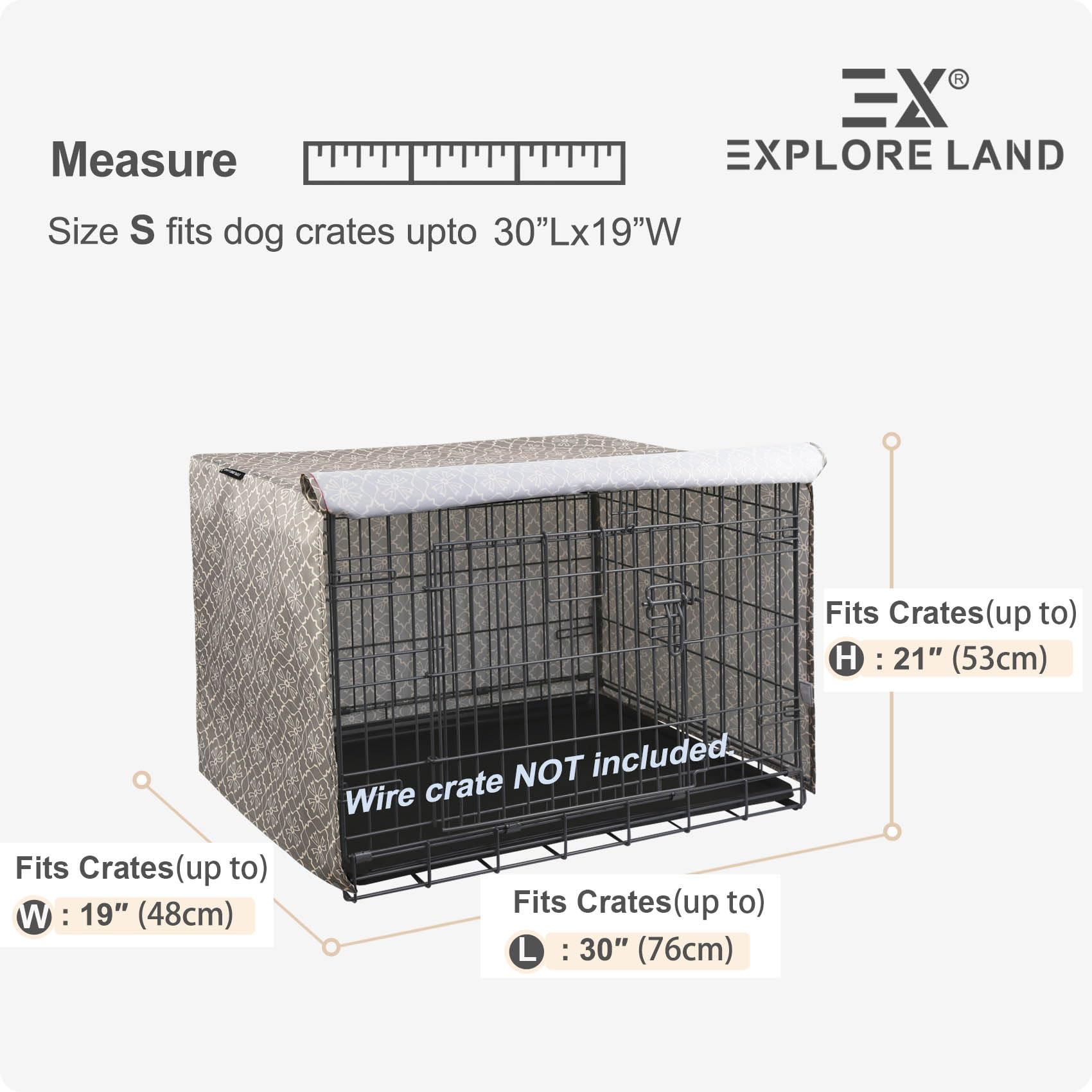 Explore Land funda jaula 30 pulgadas dos puertas, mejora la estética del hogar