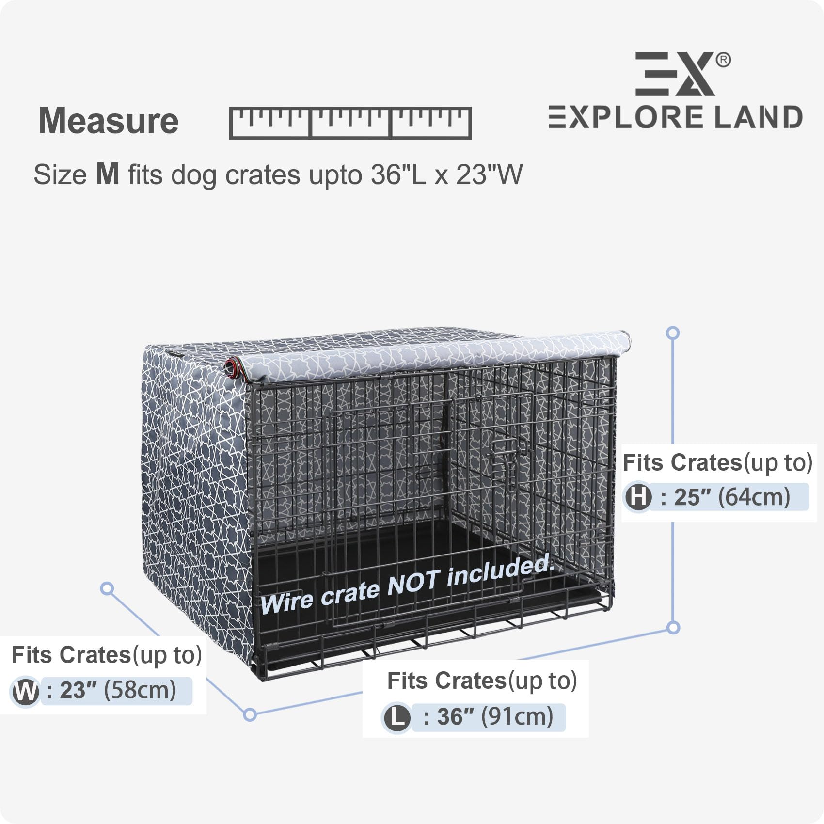 Explore Land funda jaula 36 pulgadas mejora la estética del hogar