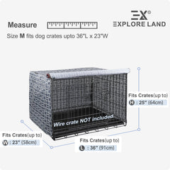 Explore Land funda jaula 36 pulgadas mejora la estética del hogar