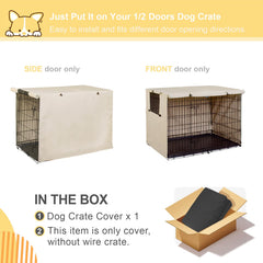 Explore Land protege la jaula de perro 24 pulgadas contra sol y viento.