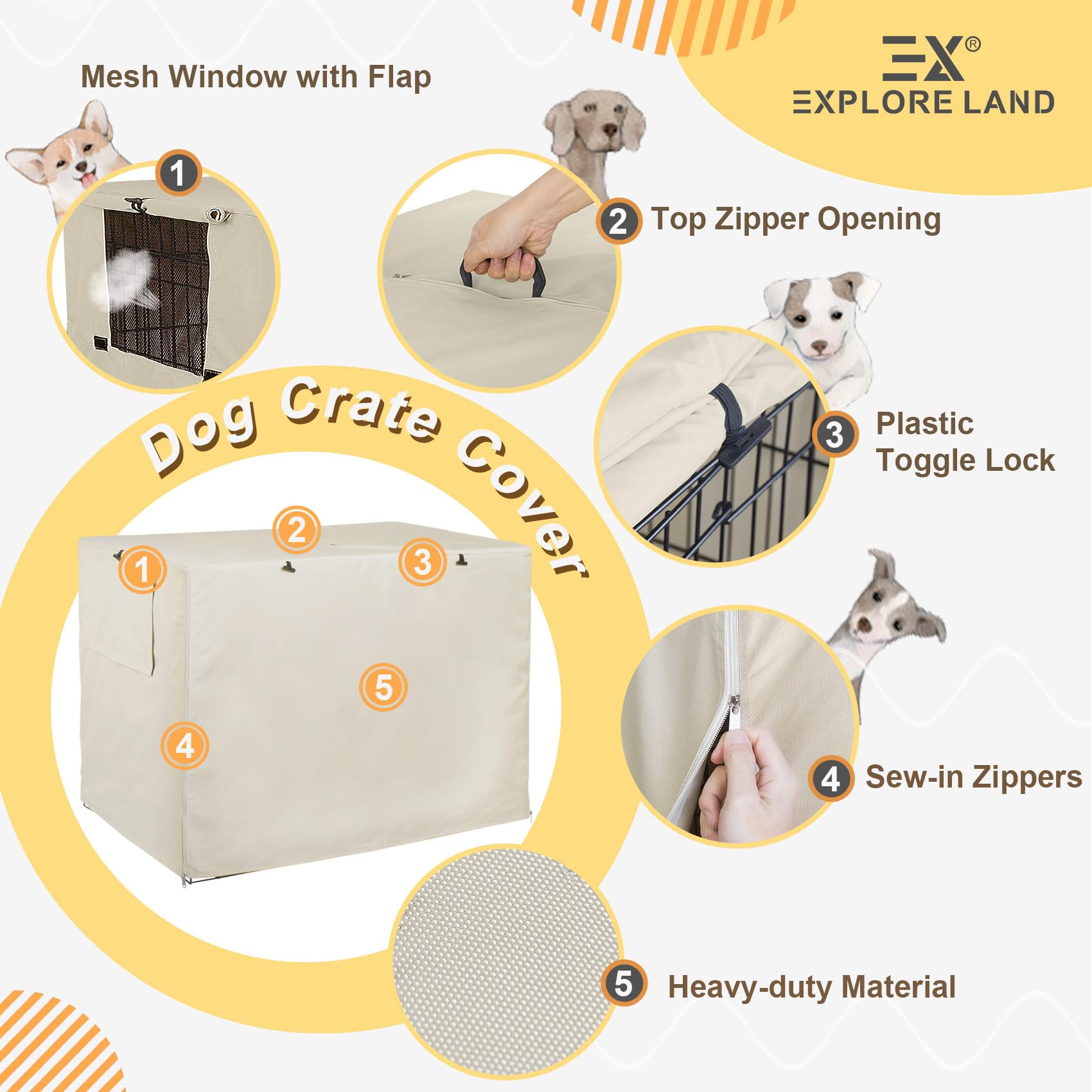 Explore Land sujeciones inferiores aseguran la funda durante viajes