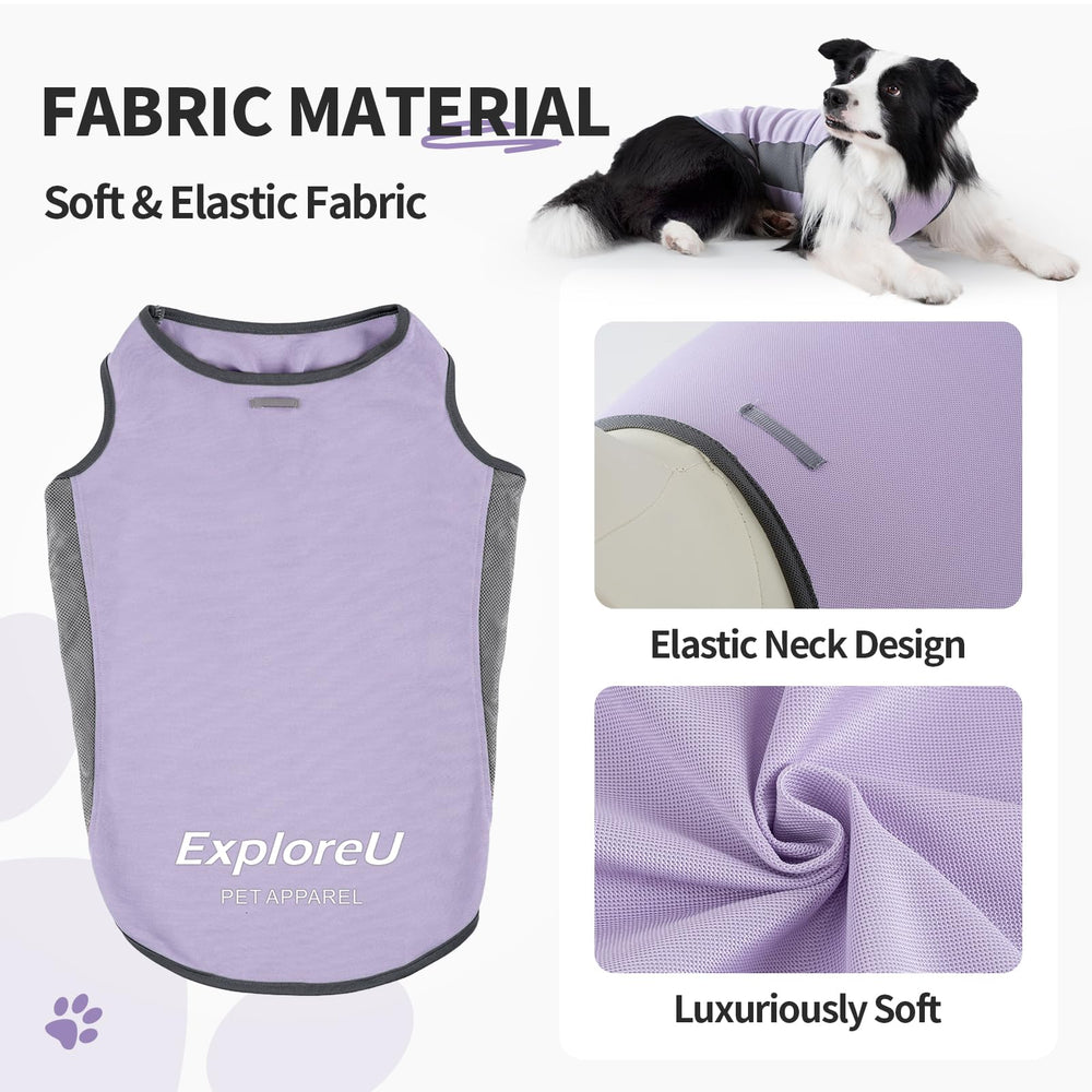 Camiseta ExploreU para perro con tejido suave y cómodo.