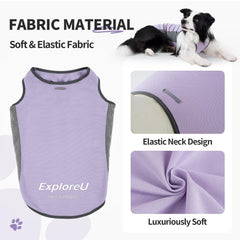 Camiseta ExploreU para perro con tejido suave y cómodo.
