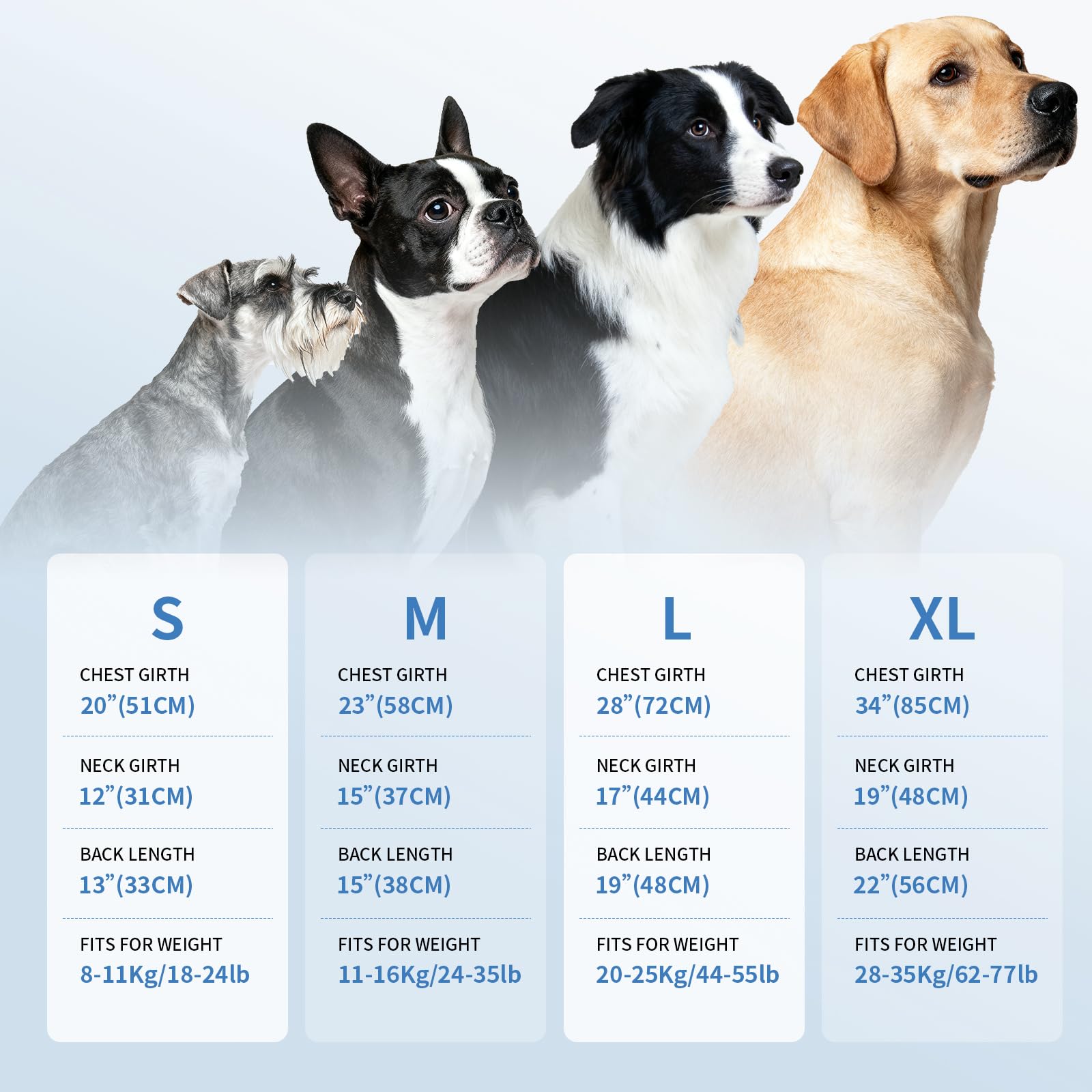 ExploreU chaleco perro anti-suciedad para salidas limpias