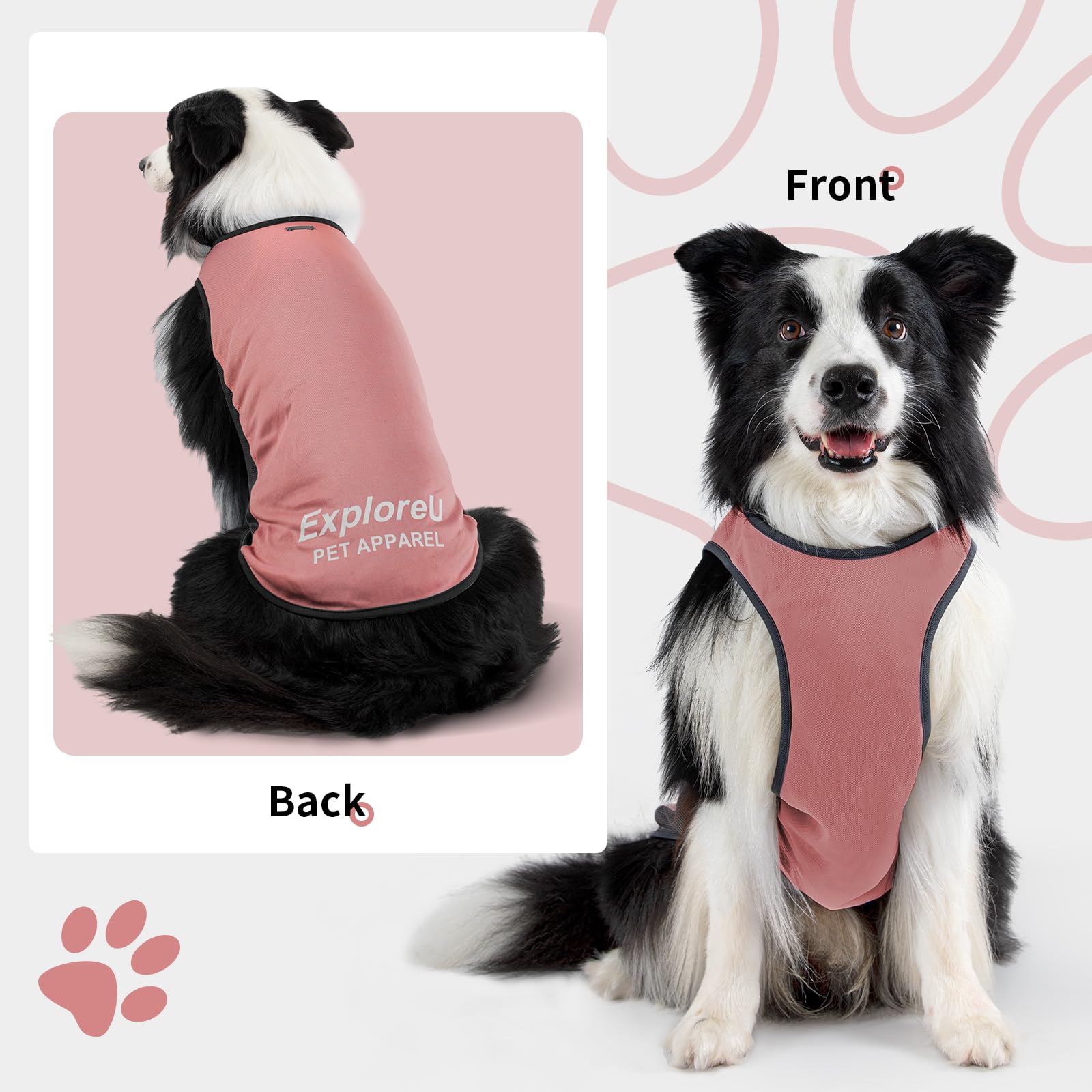 ExploreU chaleco para perros, tallas S a XL para todas las razas