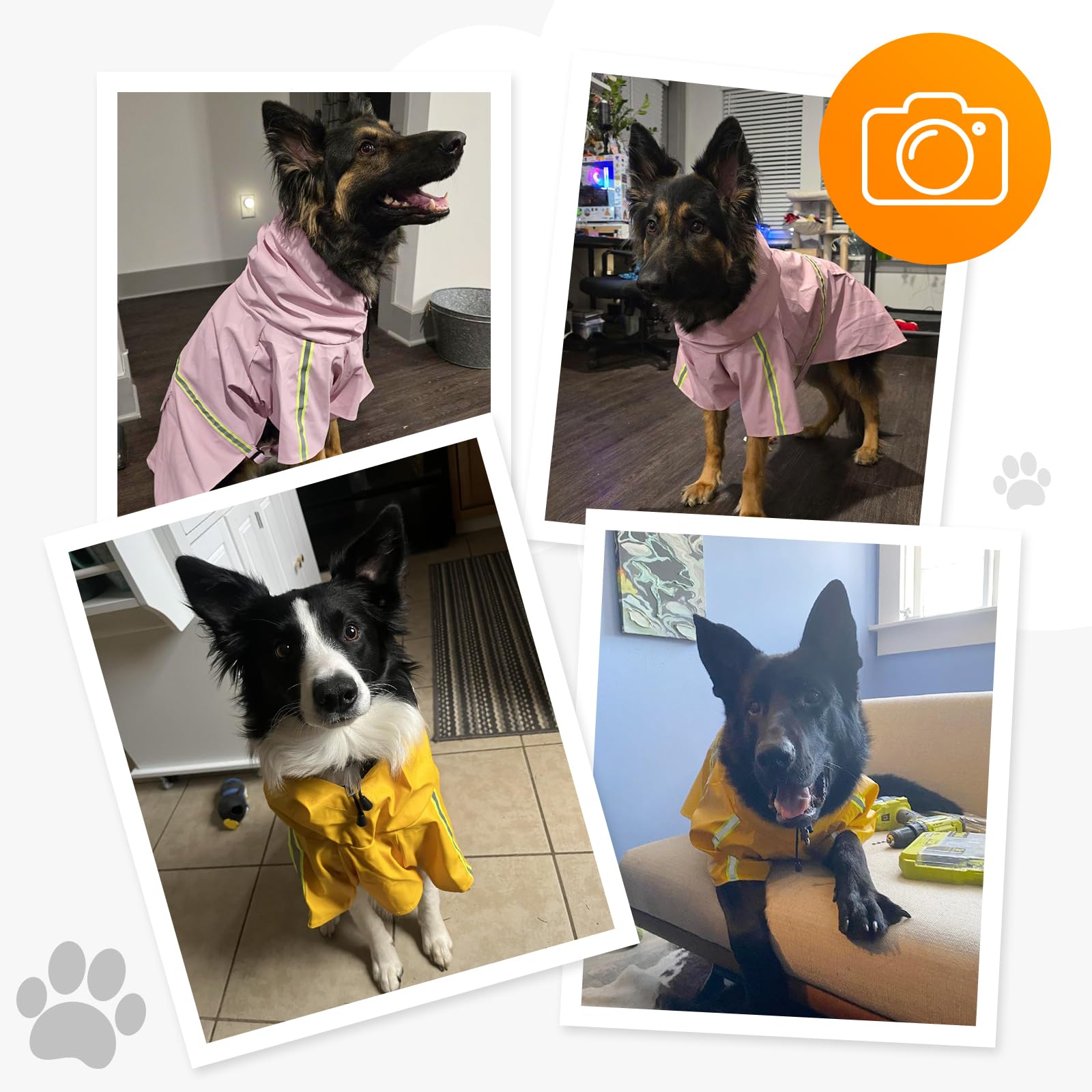 ExploreU chubasquero para perro, fácil de lavar y cuidar