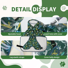 ExploreU impermeable para perros con barriga cubierta mantiene el pelaje seco y limpio.