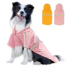 ExploreU poncho impermeable para perros, ajuste seguro para paseos en lluvia