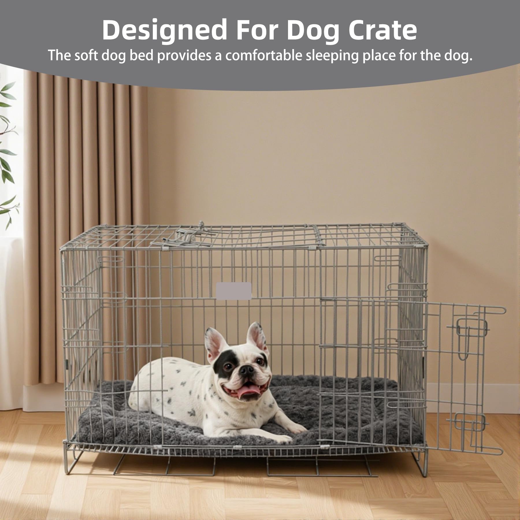 Exsnugy cama perro descanso amplio gris: espacio para estirarse y relajarse.