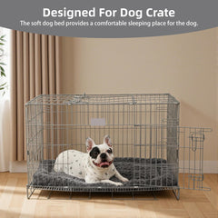 Exsnugy cama perro descanso amplio gris: espacio para estirarse y relajarse.